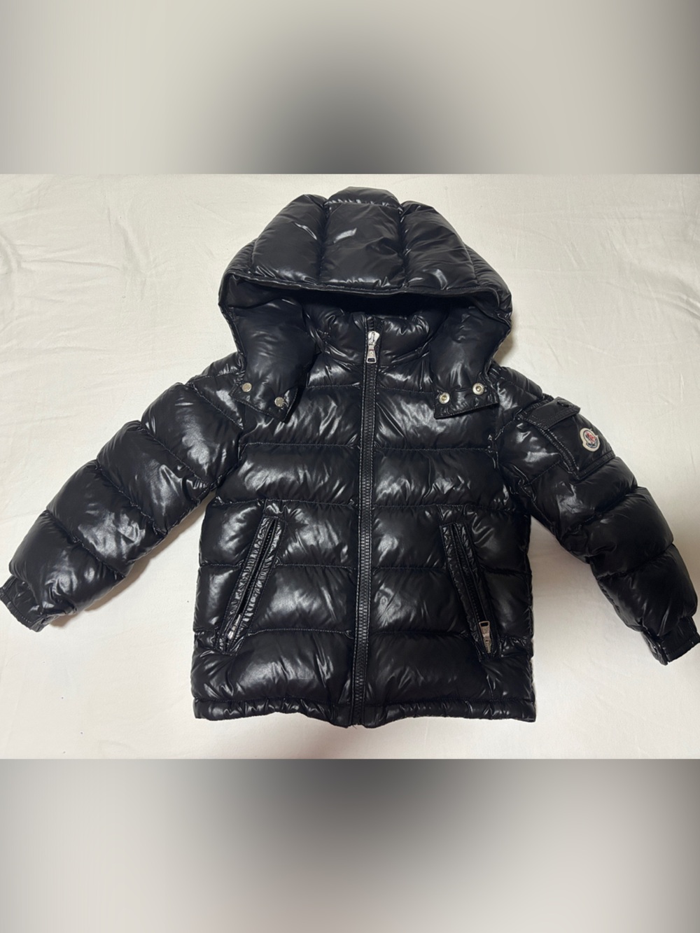 Black Moncler kids coat
